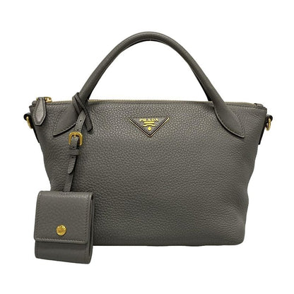 Prada Handbag - 1ba111 Dark Grey Leather