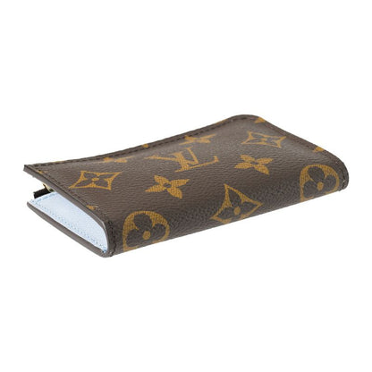 Louis Vuitton Card Case Porte Cles Noir Brown/olympe Blue