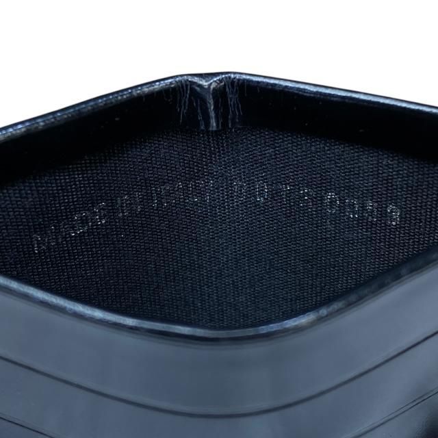 Christian DIOR Card Case Pass Case Compact Logo Leather Black