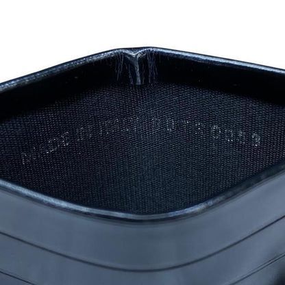 Christian DIOR Card Case Pass Case Compact Logo Leather Black
