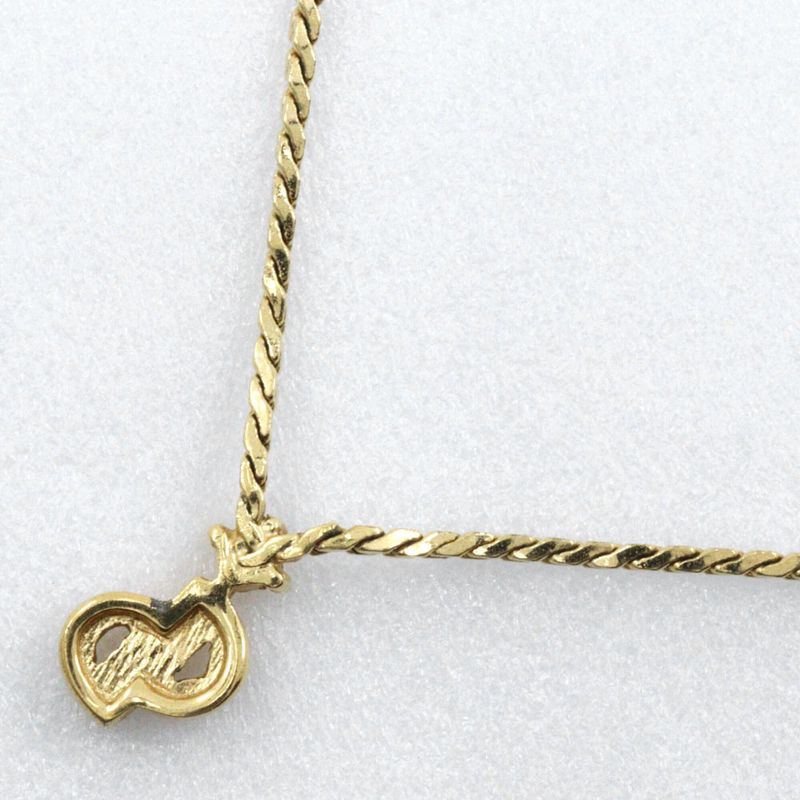 [dior] Christian Dior CD Logo Gold Plated Ladies 4.6g Necklace