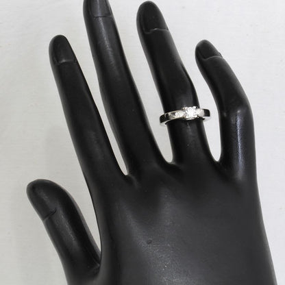 Cartier C De Solitaire Ring Diamond 0.23 CT No 7 Pt950 Hakoho GIA E1533