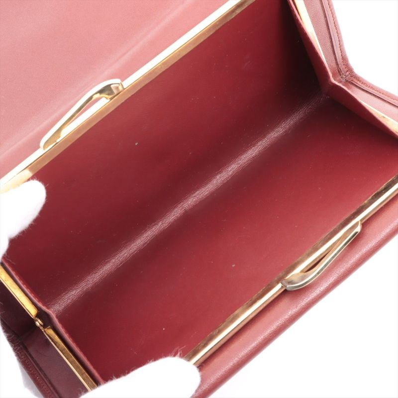 Cartier Must Line Leather Long Wallet Bordeaux Made In Spain