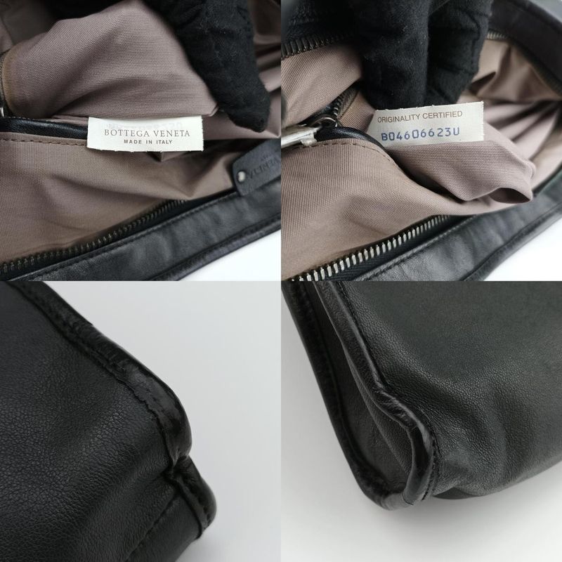 Bottega Veneta Intrecciato Black Lambskin B04606623u