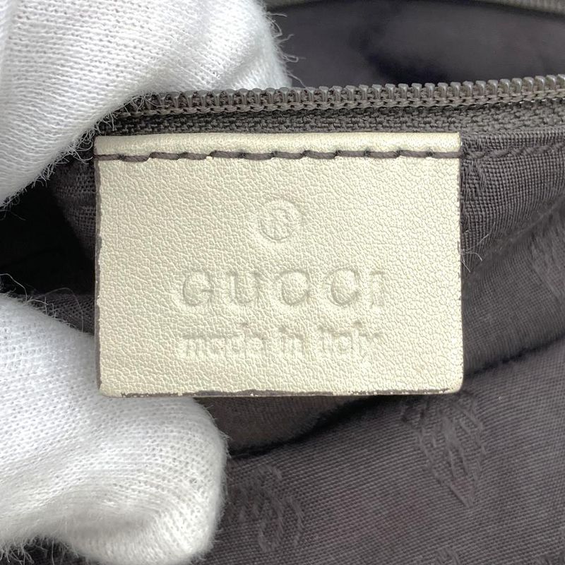 Gucci 211944 Tote Handbag Guccissima Sookie Leather White Ivory Fashion Women