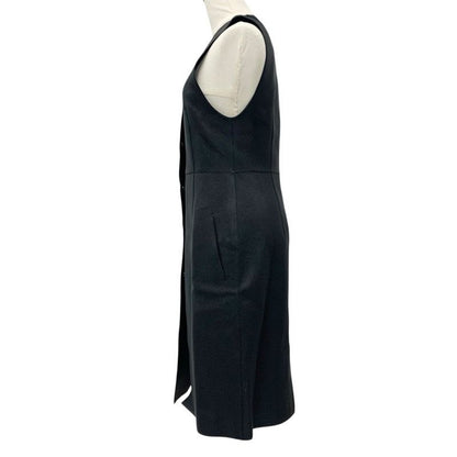 Hermes Outerwear Deerskin Black Long Vest Gilet Serie Button