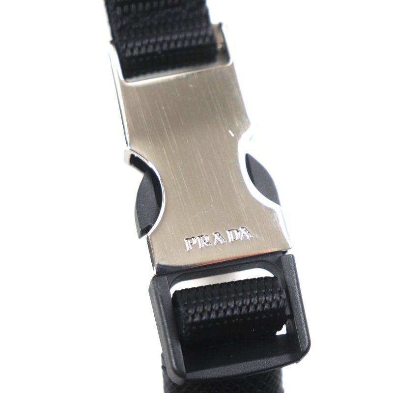 Prada 1zt054 Nylon Re-nylon Triangle Logo Neck Strap Phone Holder Cell Phone