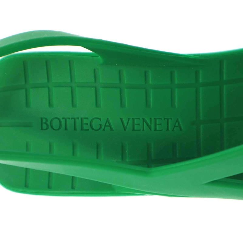 Bottega Veneta Jimbo Rubber Heel Sandals Green 36