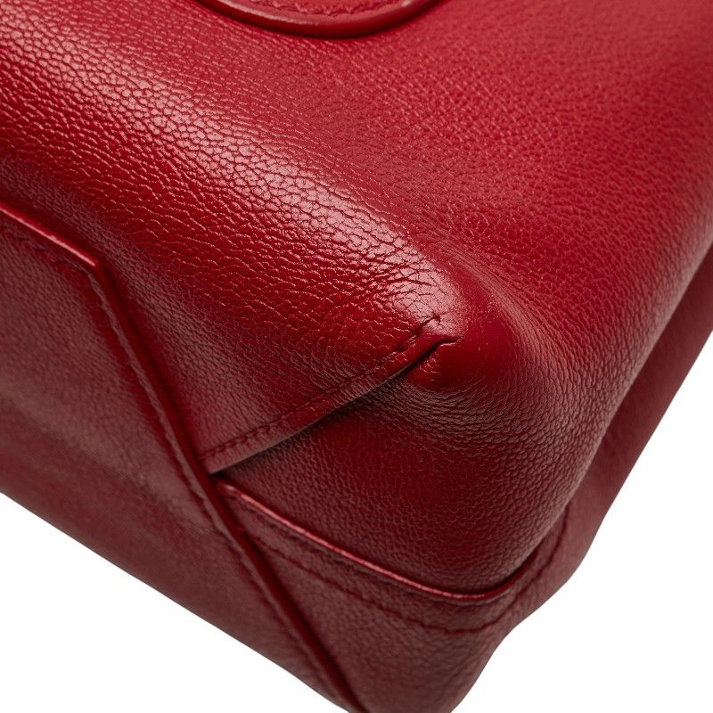 Louis Vuitton Monogram Very Handbag Shoulder Bag 2WAY M42905 Red Brown Leather