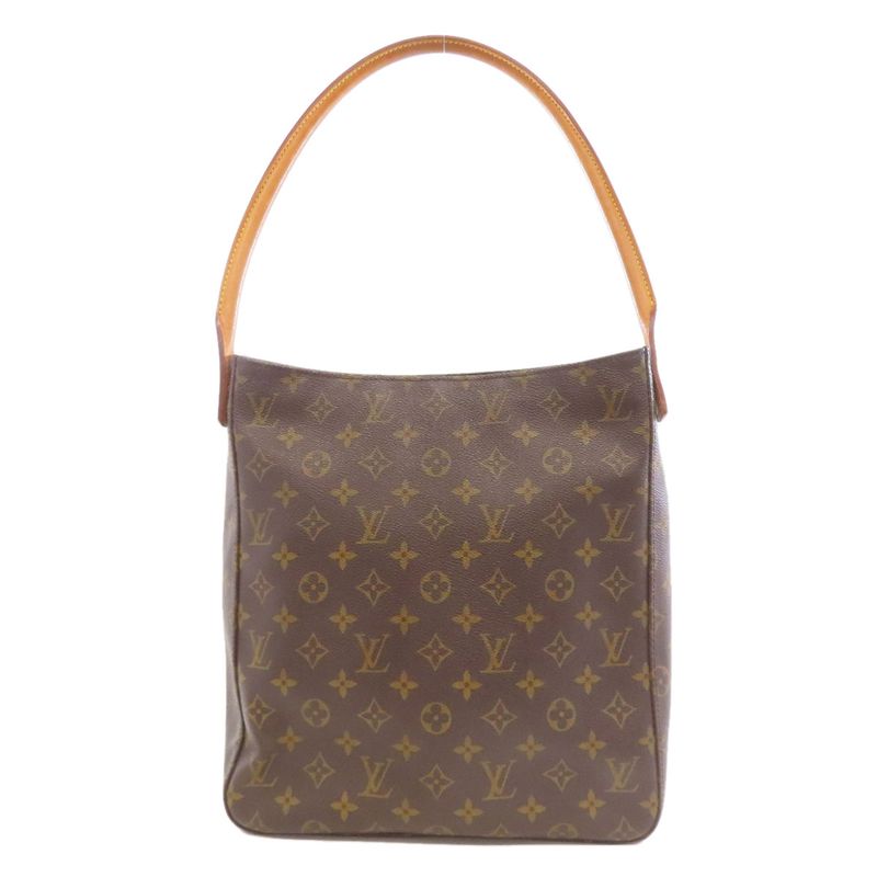 Louis Vuitton M51146 Looping MM Tote Bag Monogram Canvas Women