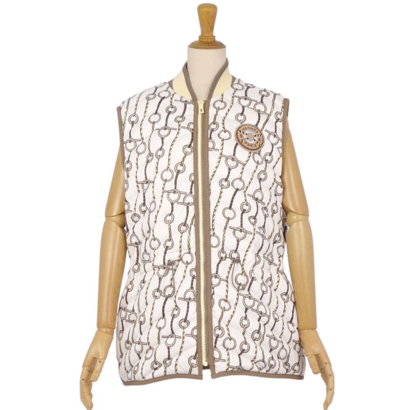 Hermes 23AW Belt Gilet Down Vest Zip Up