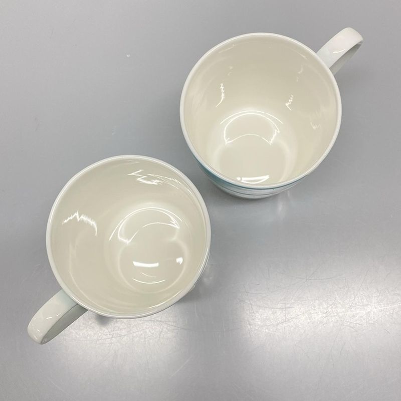 Tiffany & Co Like Dishes Blue Bow Tiffany & Co Blue And White Mugs X 2