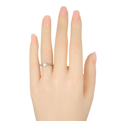 Tiffany & Co Solitaire 0.21ct Vs1/i/3ex Pt950platinum × Diamond #8 Ladies 3.62g