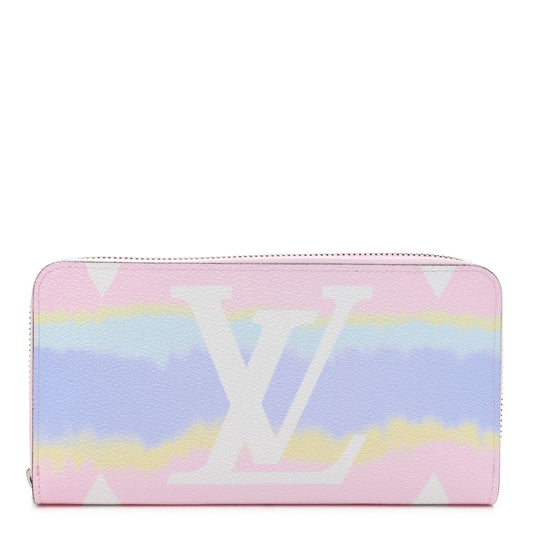 Louis Vuitton Monogram Giant Monogram Escale Zippy Wallet Pastel Sunrise Pink