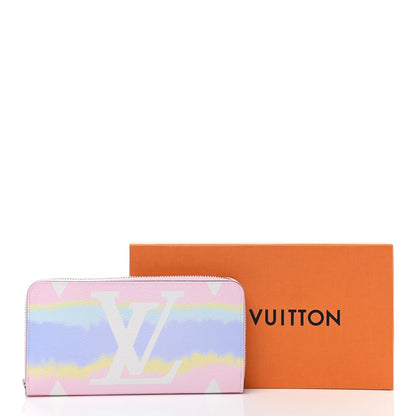 Louis Vuitton Monogram Giant Monogram Escale Zippy Wallet Pastel Sunrise Pink