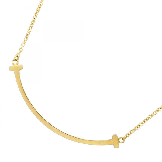 Tiffany & Co Necklace T-smile Small 18K Yellow Gold Yellow Gold Ladies