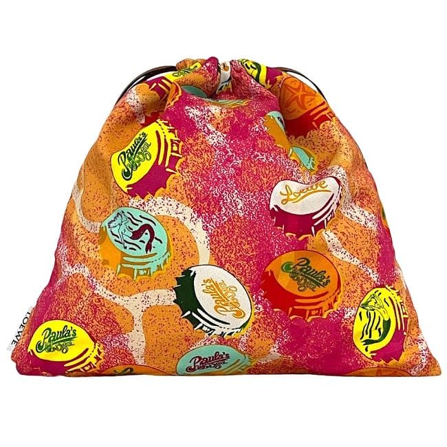 Loewe Drawstring Pouch Drawstring Ring Orange Pink Paurazibiza Excellent