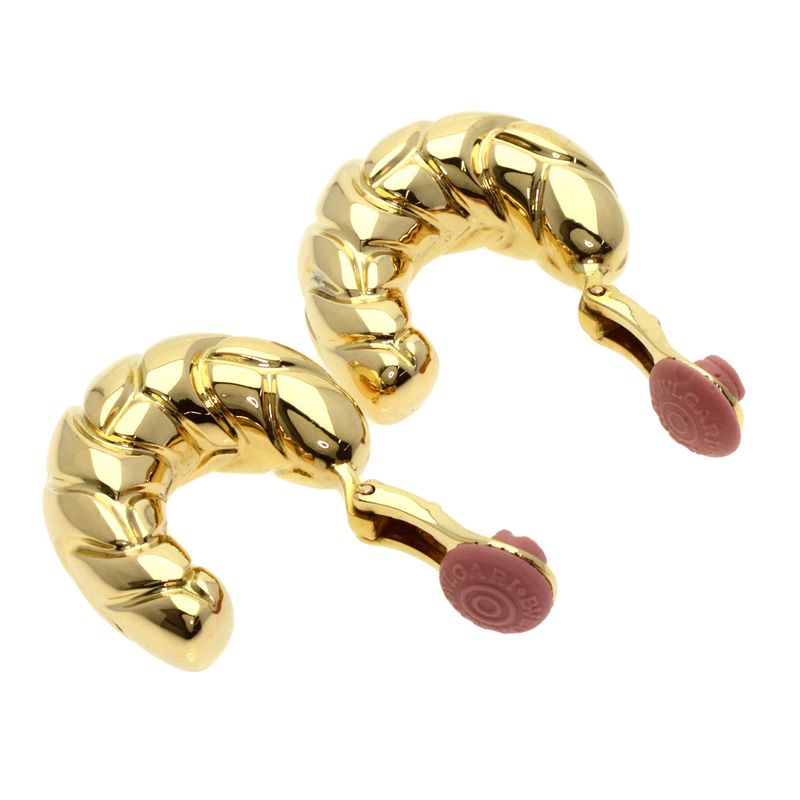 Bvlgari Bulgari Spiga Earring 18K Yellow Gold Ladies