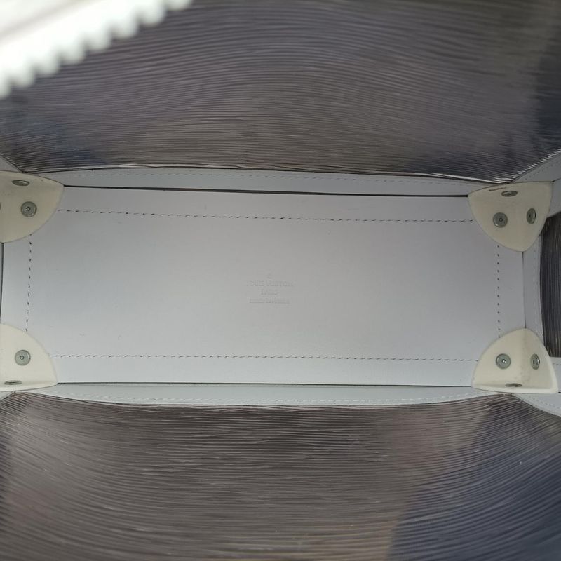 Louis Vuitton Soft Trunk Transparent X White Epi Plat Jouge M55602 Du3199