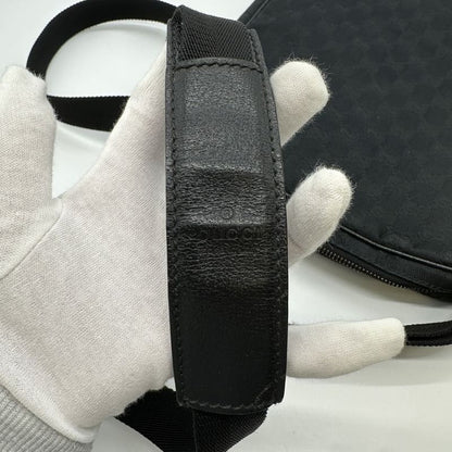 Gucci 92551 Shoulder Bag GG Canvas Black Ladies Men Fashion Vintage Gift