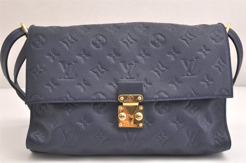 Louis Vuitton Monogram Empreinte Fascinante Shoulder Bag M94225 Navy 3399n