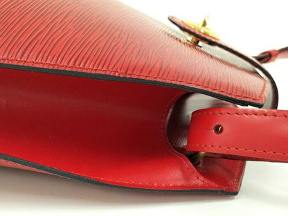 Louis Vuitton Cluny Shoulder Bag Epi Leather Red M52257