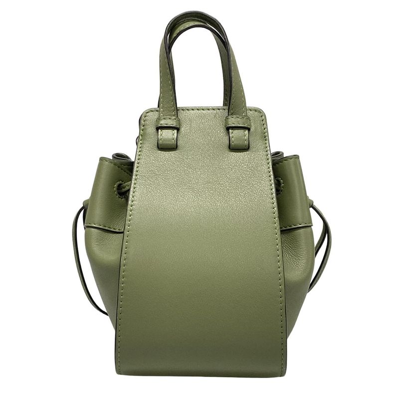 Loewe Handbag Hammock Drawstring Ring Bag Mini Khaki Drawstring Shape