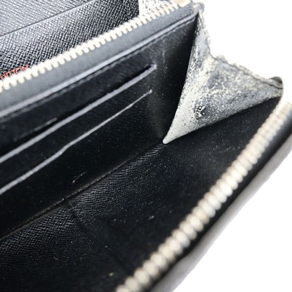 Louis Vuitton Wallet Epi Fold Long Wallet Round Zipper Wallet Black White