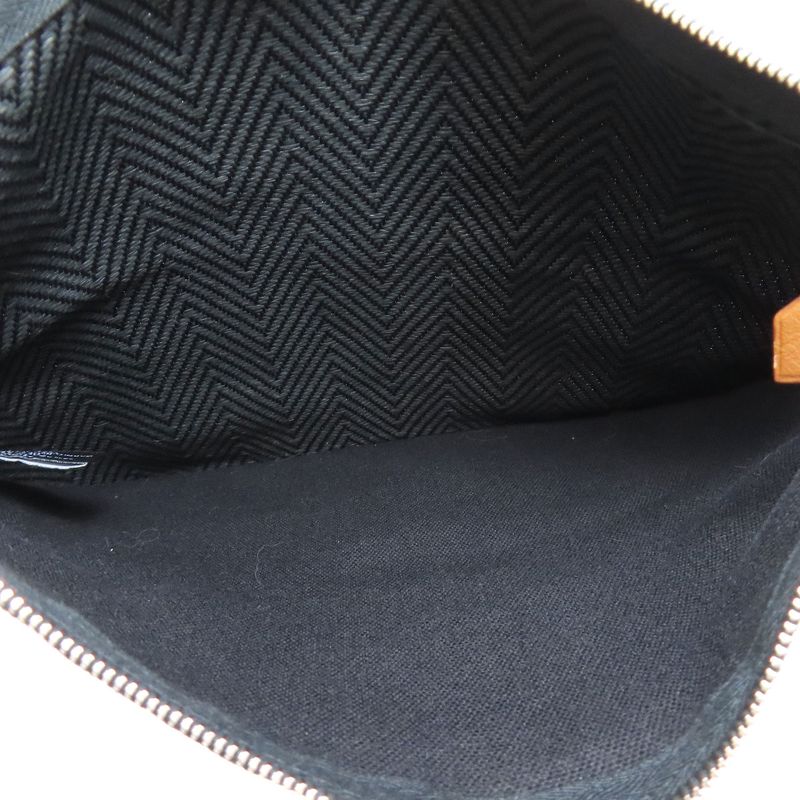 Hermes Logo Accessory Pouch Cotton Ladies