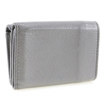 Balenciaga Paper Wallet Calf Unisex Trifold Wallet