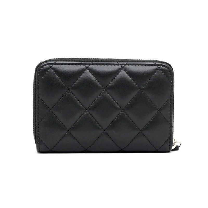 Chanel Compact Wallet Star Black Svhardware Ap3728 Coin Case