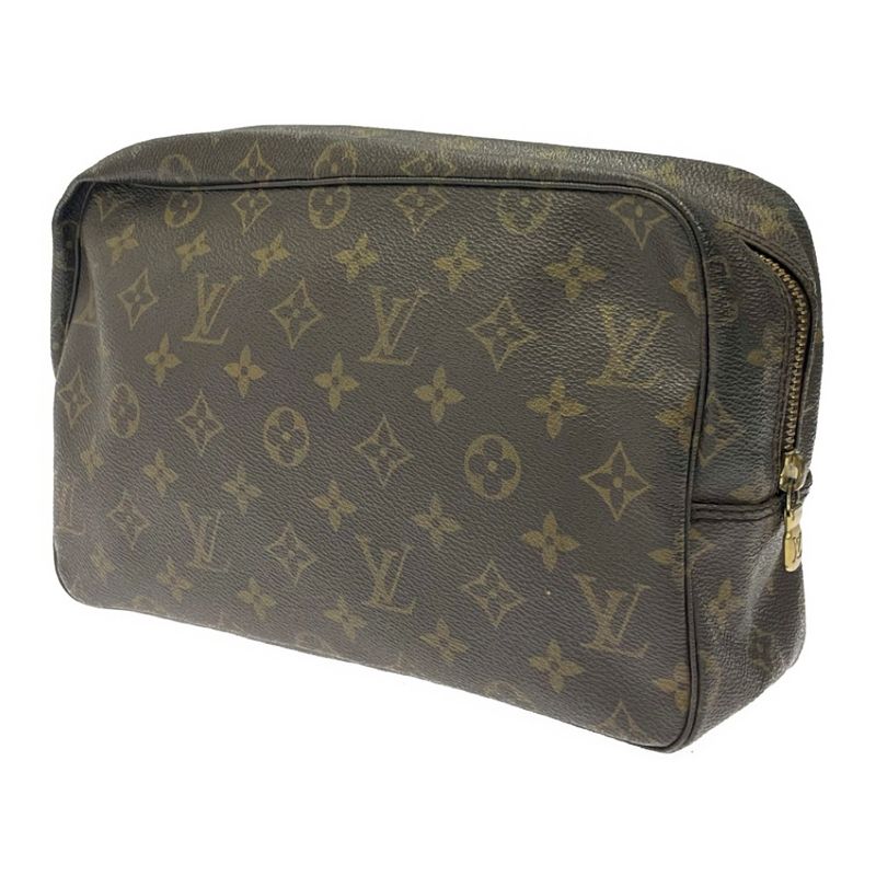 Louis Vuitton M47522 Monogram PVC Trousse Toilette 28 Brown 344685 Second Bag