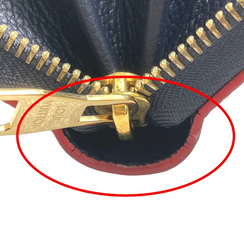 Louis Vuitton M62121 Empreinte Zippy Wallet Marline Rouge Long Wallet Louis