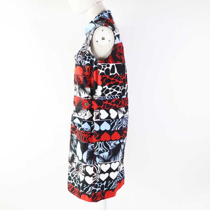 Hermes 23SS 3e0551d1 Wild Print Denim Dress With Serie Buttons Dress Multi 36