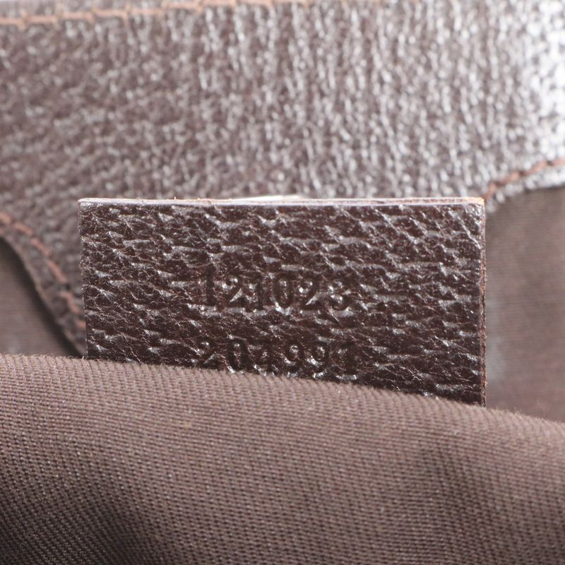 Gucci GG Canvas Leather Tote Bag Shoulder Hand Brown 121023 Women's EUE Cw44-6