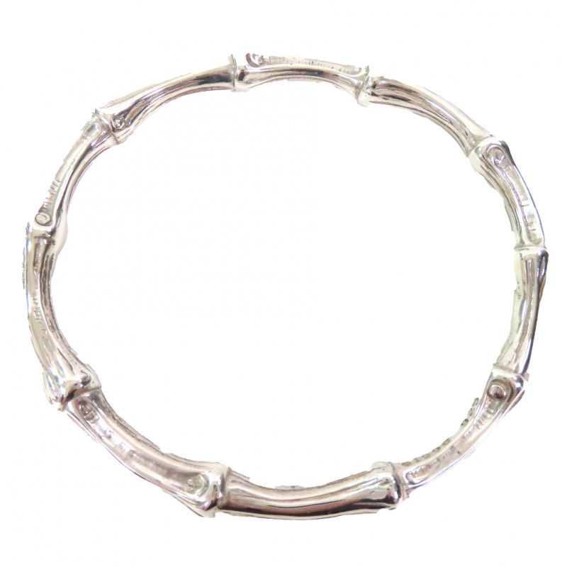 Tiffany & Co Bamboo Bangle Sv925 Bracelet Accessory Silver Weight 23.6g Ladies