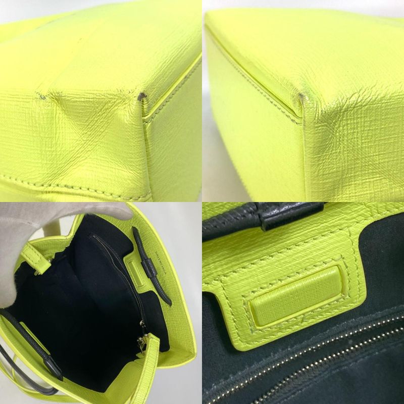 Balenciaga Tote Shopping Tote XS 568817 Leather Yellow