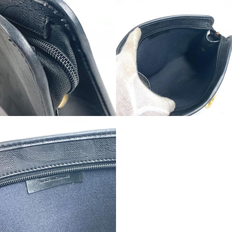 DIOR Second Bag Logo Pvc/leather Navy