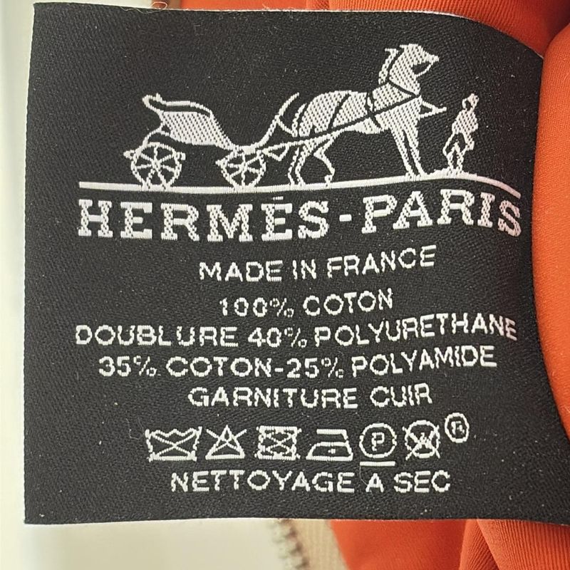 Hermes Pouch Bolide Pouch 15/bolide Pouch Mini Ivory And Brown Silver Hardware