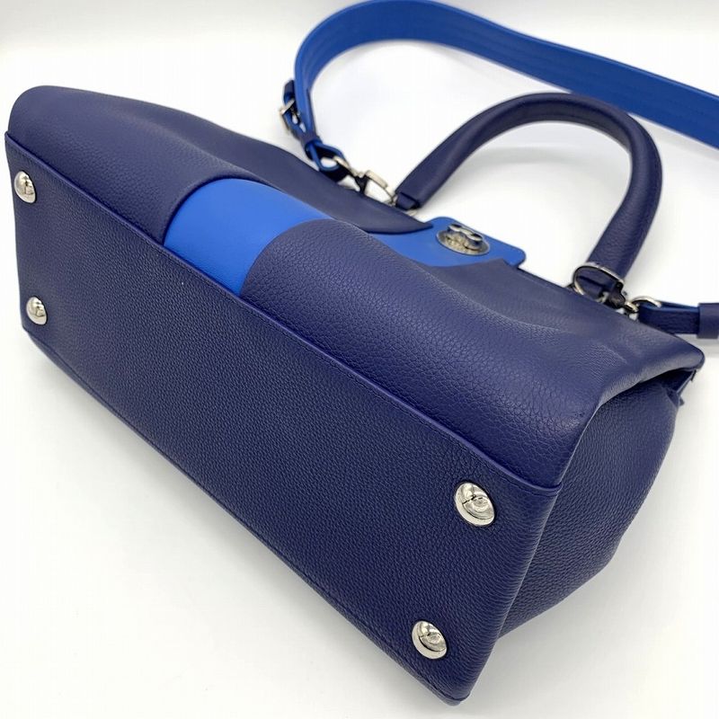 Louis Vuitton Astrid M54373 Shoulder Bag 2way Handbag Leather Navy/blue Women's