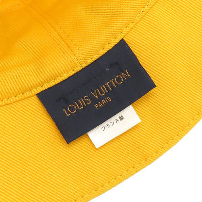 Louis Vuitton Hat Chapeau Monogram Denim Cotton Polyester Black and Yellow M
