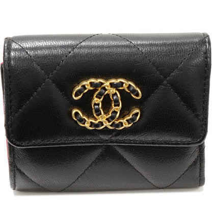 Chanel Trifold Wallet With Coin Purse Chanel 19 Small Flap Wallet Lambskin
