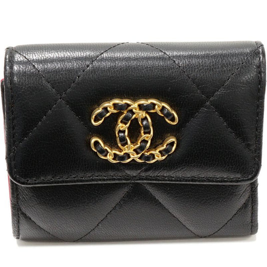 Chanel Trifold Wallet With Coin Purse Chanel 19 Small Flap Wallet Lambskin