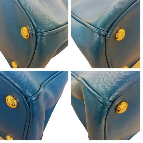 Prada Handbag Saffiano Leather Saffiano Leather Galleria Blue