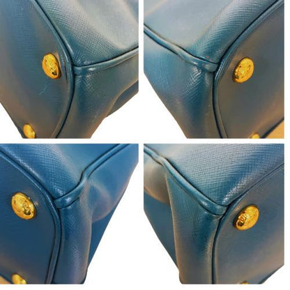 Prada Handbag Saffiano Leather Saffiano Leather Galleria Blue