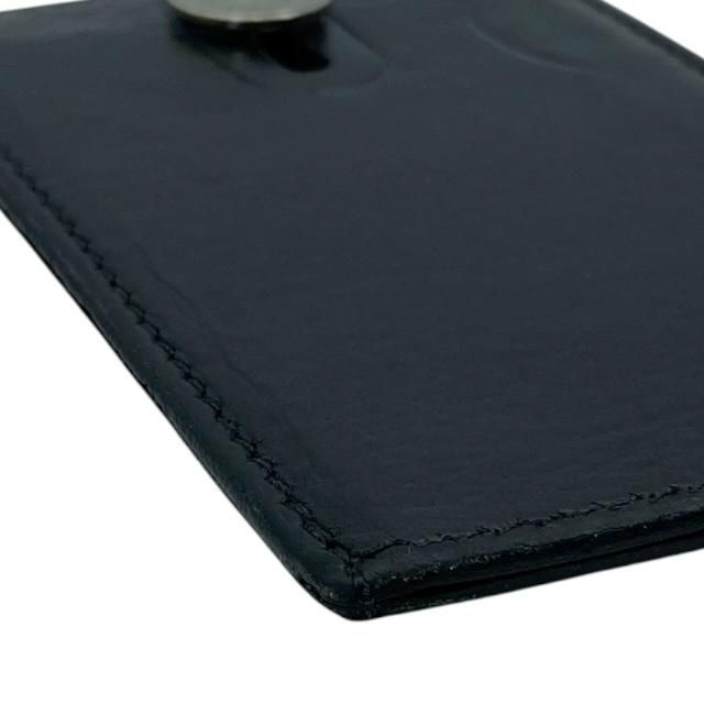 Hermes Diablo Card Case Business Card Holder Pass Case Compact Logo Leather