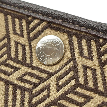 Hermes Tote Garden Party TPM Toile Sauache Buffalo Skipper Ebène Silver