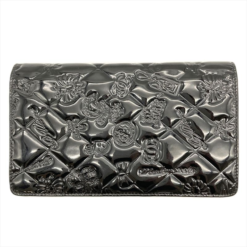 Chanel No5 Icon Long Wallet Patent Leather Black Coco Mark Ladies