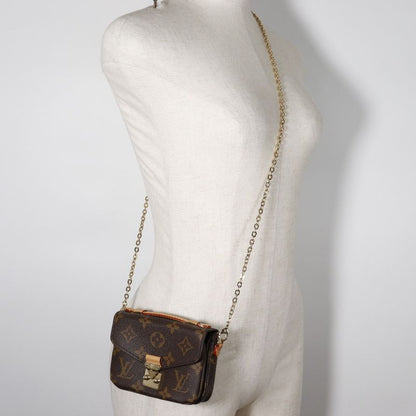 Louis Vuitton Micros Metis M81267 Monogram Canvas Brown Ladies Shoulder Bag