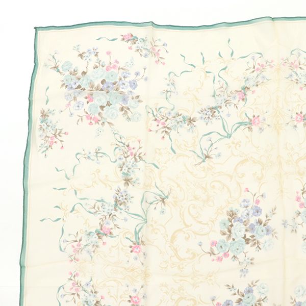 Christian Dior Flower Motif Scarf 100% Silk 4000010801100140